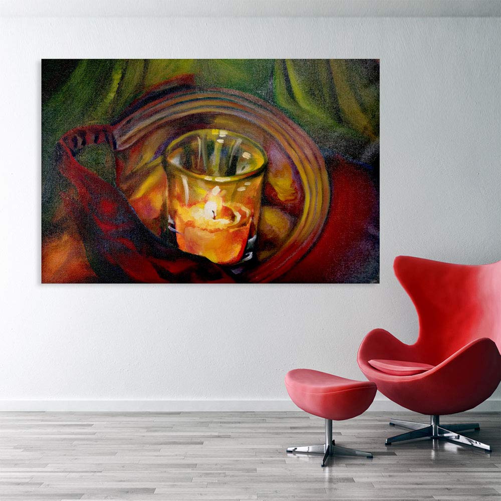 inep-b07hvz7vd8-wick-ed-good-vibes-unframed-abstract-candle-lamp-canvas-painting-displayed-on-a-cozy-living-room-wall.jpeg